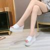Fashion 14CM summer slippers women platform sandals women sliders shoes summer high heels slippers flip flops female shoes