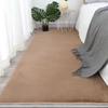 Modern Faux Rabbit Fur Rug—Thick, Soft Washable Carpet for Living Room, Bedroom, and Bedside