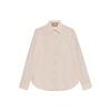 Washed Striped Long-sleeve Shirt 714693-ZAEC1-9863