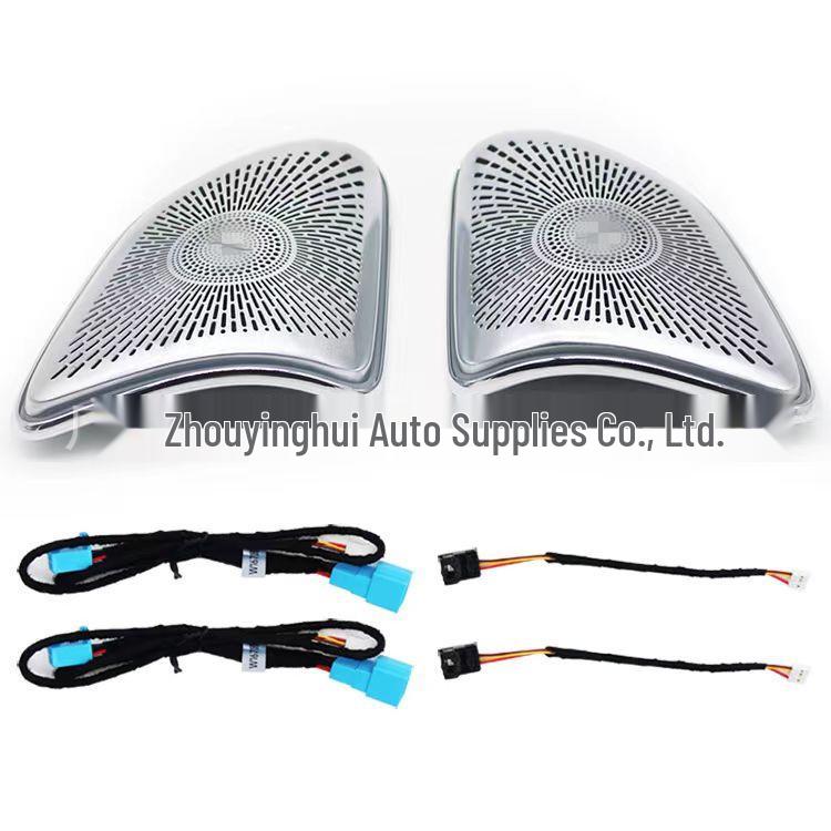 Mercedes-Benz GLE/GLS/W167 High-Pitch 64-Color LED Speaker Cover A-Pillar Ambient Light Modification