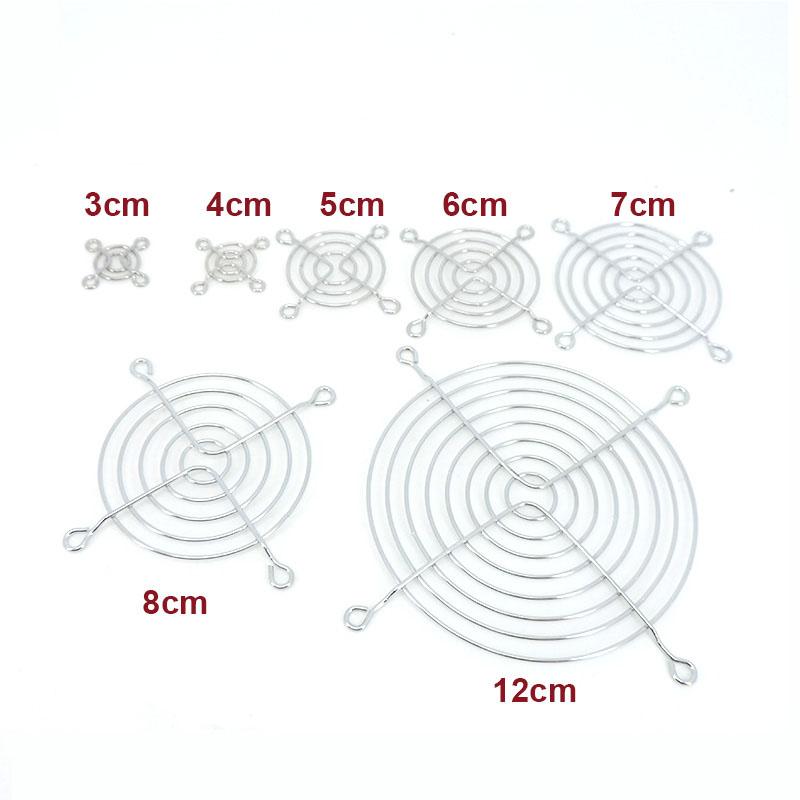 2PCS 3cm 4cm 8cm 12cm Dc Cooling Fan Guard Metal Grill Computer Metal Cover Net for Fan 30mm 40mm 50mm 60mm 70mm 80mm 120mm