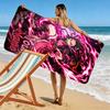 Name Custom Nezuko Print Beach Towel, Large Soft Quick Dry Towel for Beach Camping Swimming