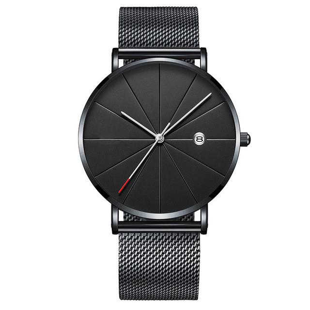 

Mens Ultralight Quartz Watch With Slim Design For Casual Wear And Student Use Black