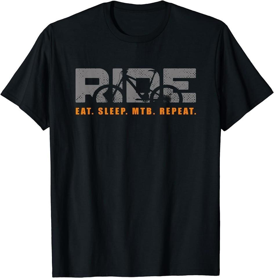 Mountain Bike T Shirt - Vintage MTB Unisex Black T Shirt M