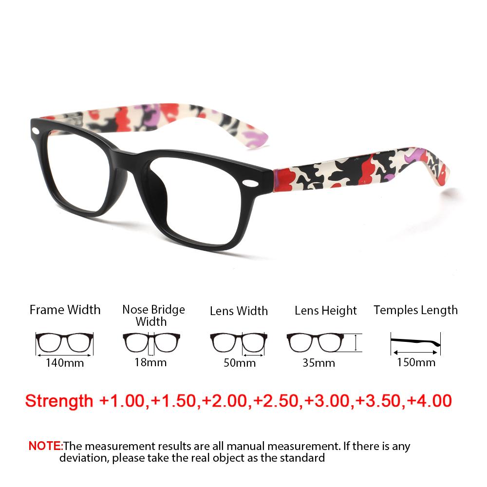 Turezing Reading GlassesMen And Women Blue Light Blocking Anti Fatihue Anti UV Camouflage Optical Lenses With Medical Recipe