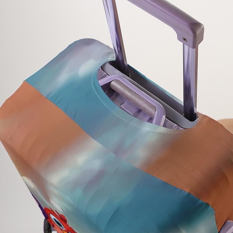 Rainbow Bird Pattern Luggage Protection Cover, Suitable for 18-32 Inch Luggage Covers, Luggage Handle Gloves, Travel Accessories
