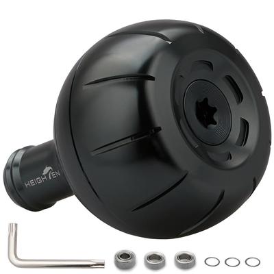 HEIGHTEN 42mm Reel Handle Knob, Compatible with Shimano Type B (Daiwa Type L), Gear Series (Dark Gray (22STELLA/23AIRITY)) (1122)
