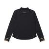 MALBON GOLF Knit Collared Performance T-Shirt Black (Woman)