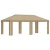 Gazebo Cover 6 X 3 M Beige Polyester 190 Gsm
