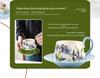 Set di Tazza da Caffè e Sottotazza in Ceramica Retro di Alta Gamma con Scatola Regalo per il Tè del Pomeriggio