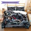 Horror Killer Pattern Bedding Quilt Set Quilt Cover Pillowcase Home Decoration Gift (1 * Duvet Cover + 2 * Pillowcase, Without Core)