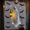 Extra Large Halloween Ghost Window Clings Vintage Ghost Black Bat Window Stickers For Home Classroom Office Diy Party Decoration