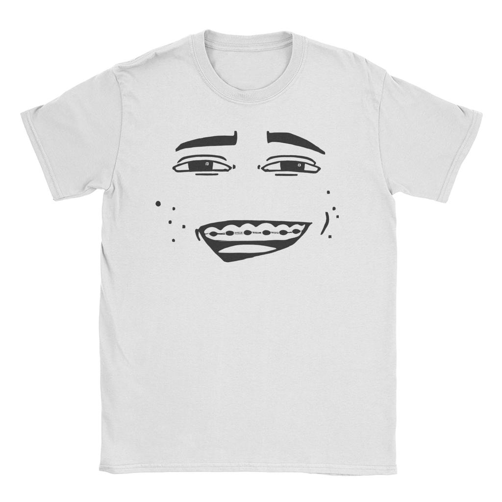 Men Womens TShirts Game Robot Face Leisure 100 Cotton Tees Short Sleeve Anime T Shirt Crew Neck Clothing Graphic Printed