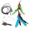 Hanging Funny Cat Toy Interactive Feather Mouse Teaser Cat Toy for Indoor and Outdoor Activities
