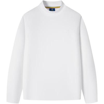 NVG YOUNG Men's Loose Fit Mock Neck Cotton Sweatshirt