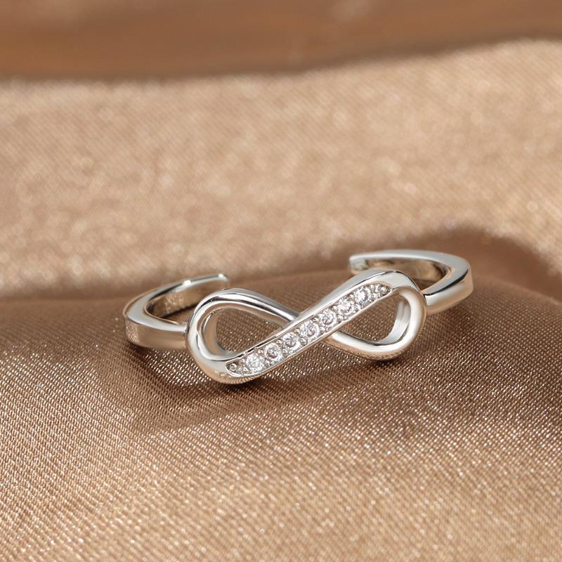Meier Minimalist korean style open ring - bowknot european & american gold plated