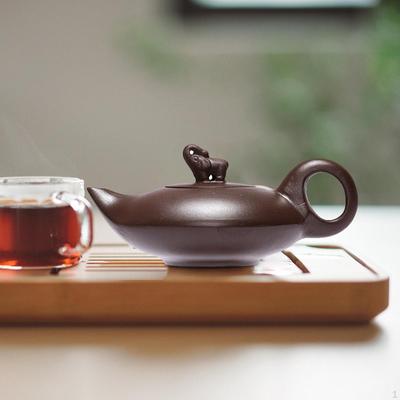 Clay Teapot Elephant Shaped Easy To Use Handmade Kung Fu Teaware Tea Ceremony Supplies for Office