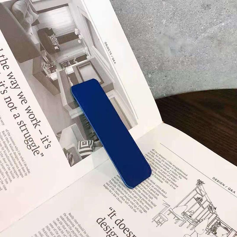 Foldable Desktop Phone Stand - Push-Pull Ring Holder, Simple Adhesive Back Mount for Hands-Free Viewing