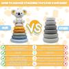 Infant Montessori Sensory Intellectual Development Collection Developing Fine Motor Skills Koala Stacking Tower Educational Playthings