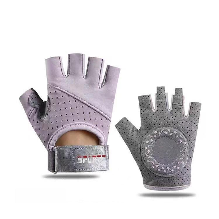 Ice Silk Fitness Gloves For Women With Nonslip Grip For Yoga And Cycling