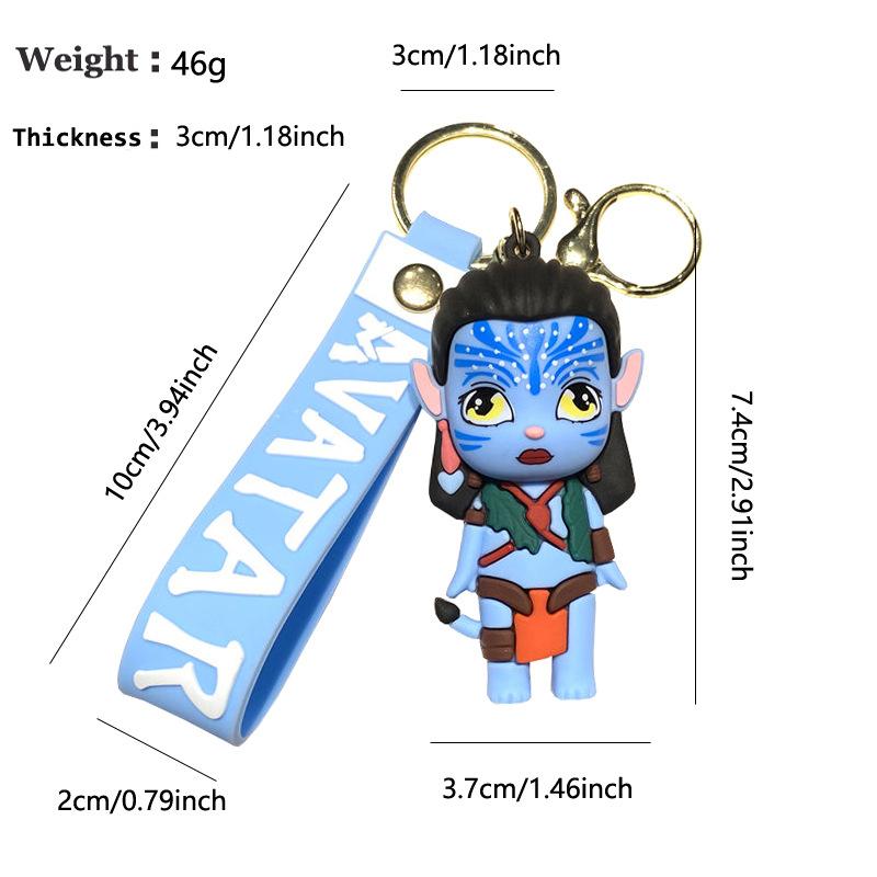New Anime Avatar Keychain Cartoon Keyring Car Key Backpack Pendent Pvc Doll Decoration Accessories Kids Fans Charm Gifts