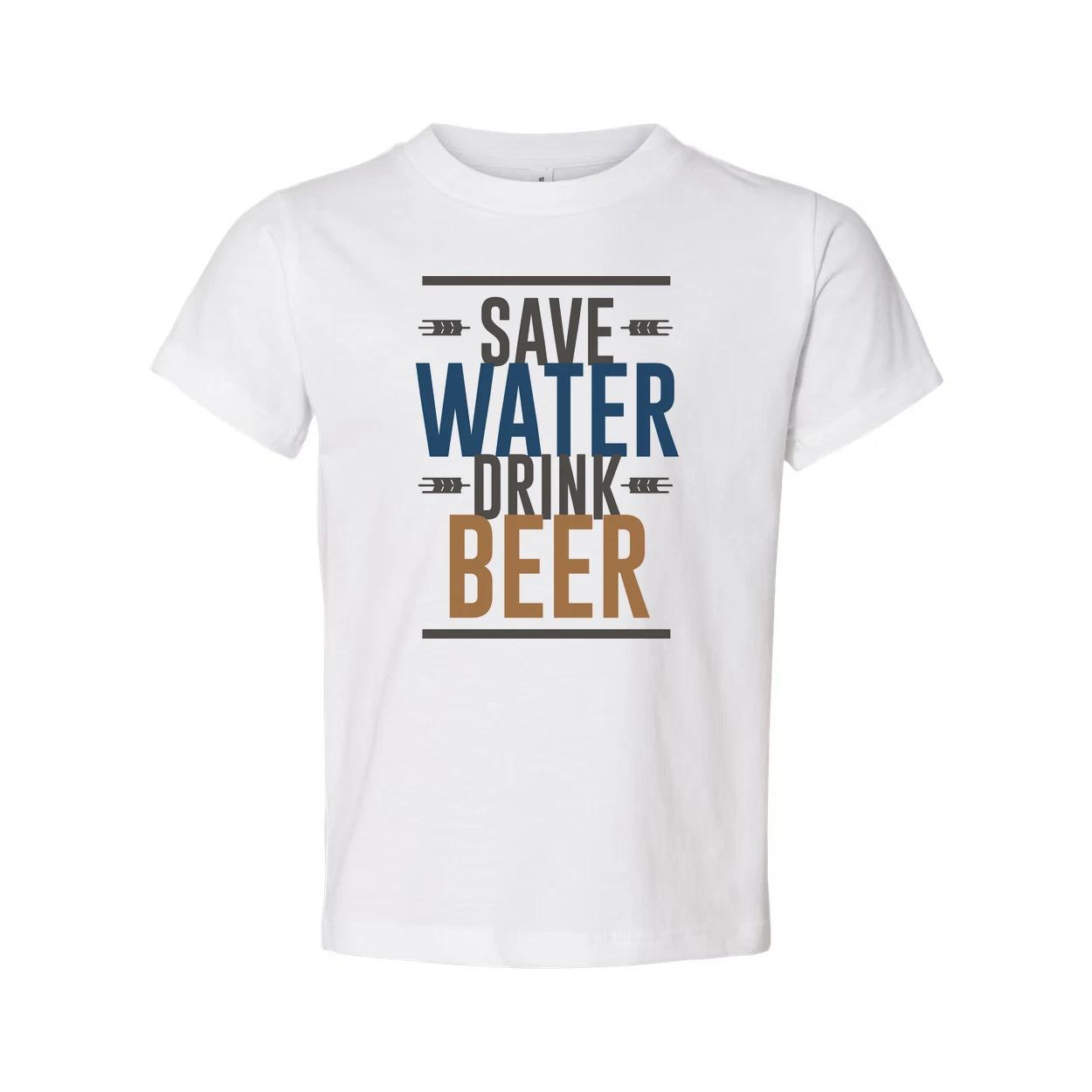 Unisex Save Water Drink Beer T Shirt 4XL