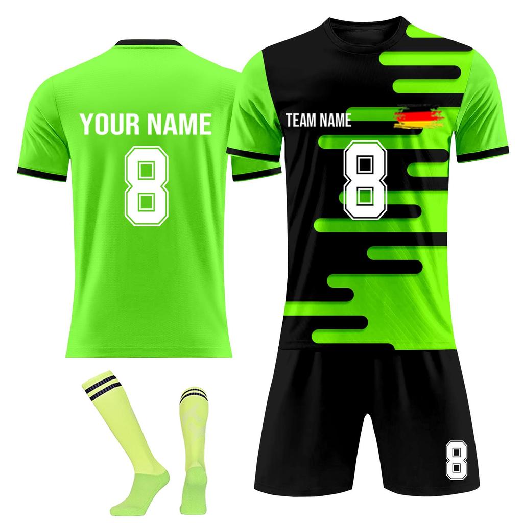 Personalised Shirts Kit Mens Girls With Name Number Custom Football Jerseys For Boys Training Suit