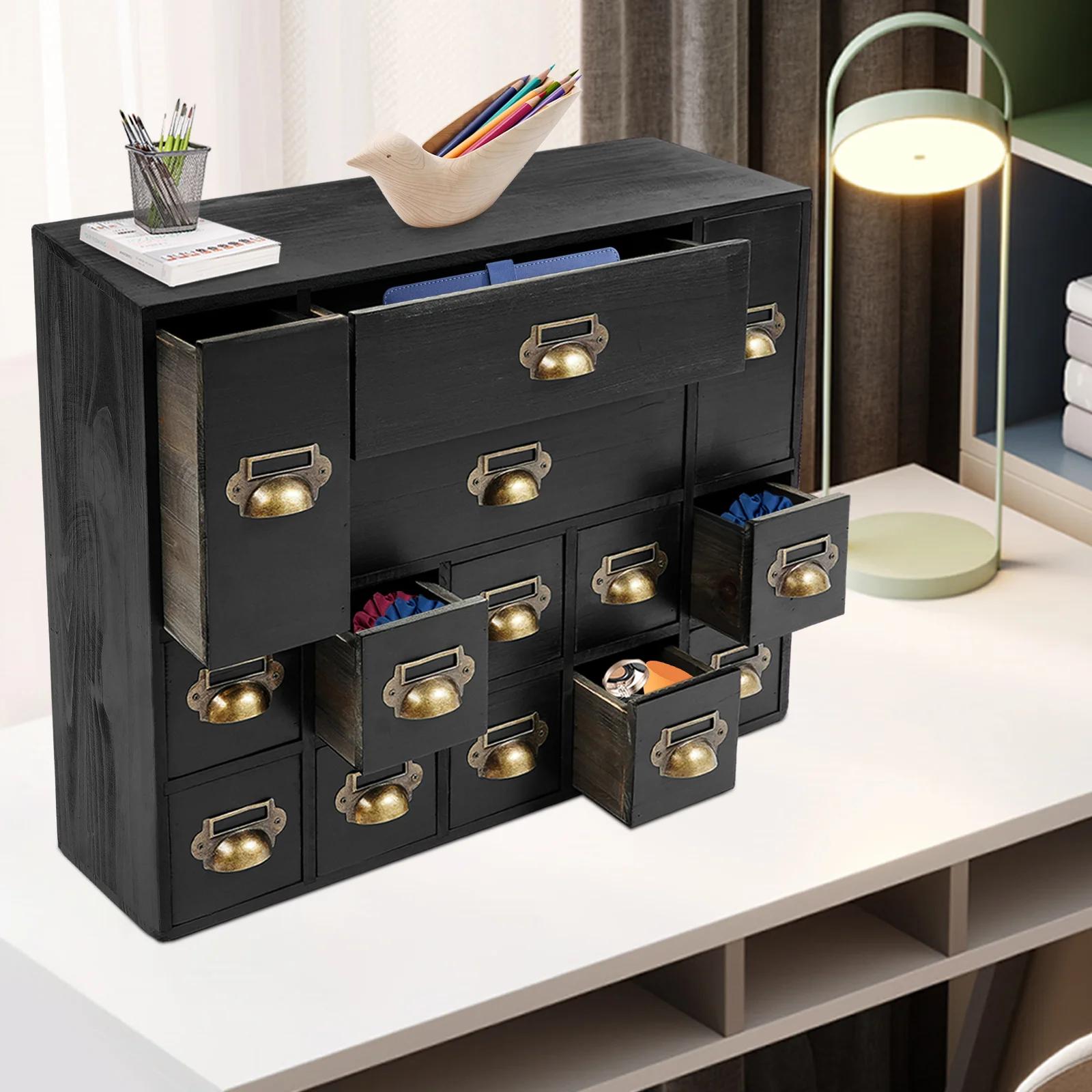 

14-compartment drawer storage box - black, iron United States