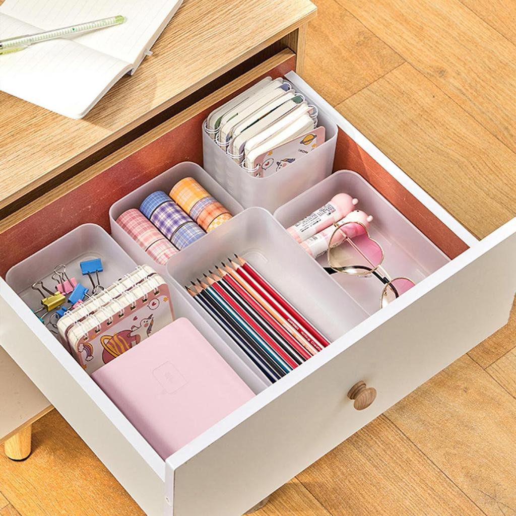 Cosmetics Storage Box Bedroom Drawer Organizer Makeup Brushes Storage Boxes Desktop Sundries Stationery Organizers