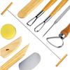 8 Stück/Set Tonwerkzeuge, Schnitz- und Modellierwerkzeuge, Zeichenwerkzeuge für Handarbeit, Holz Keramikton Skulpturen