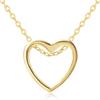 Heart-shaped Glossy Love Necklace Female Simple Personality Love-shaped Clavicle Neck Chain Cross-border