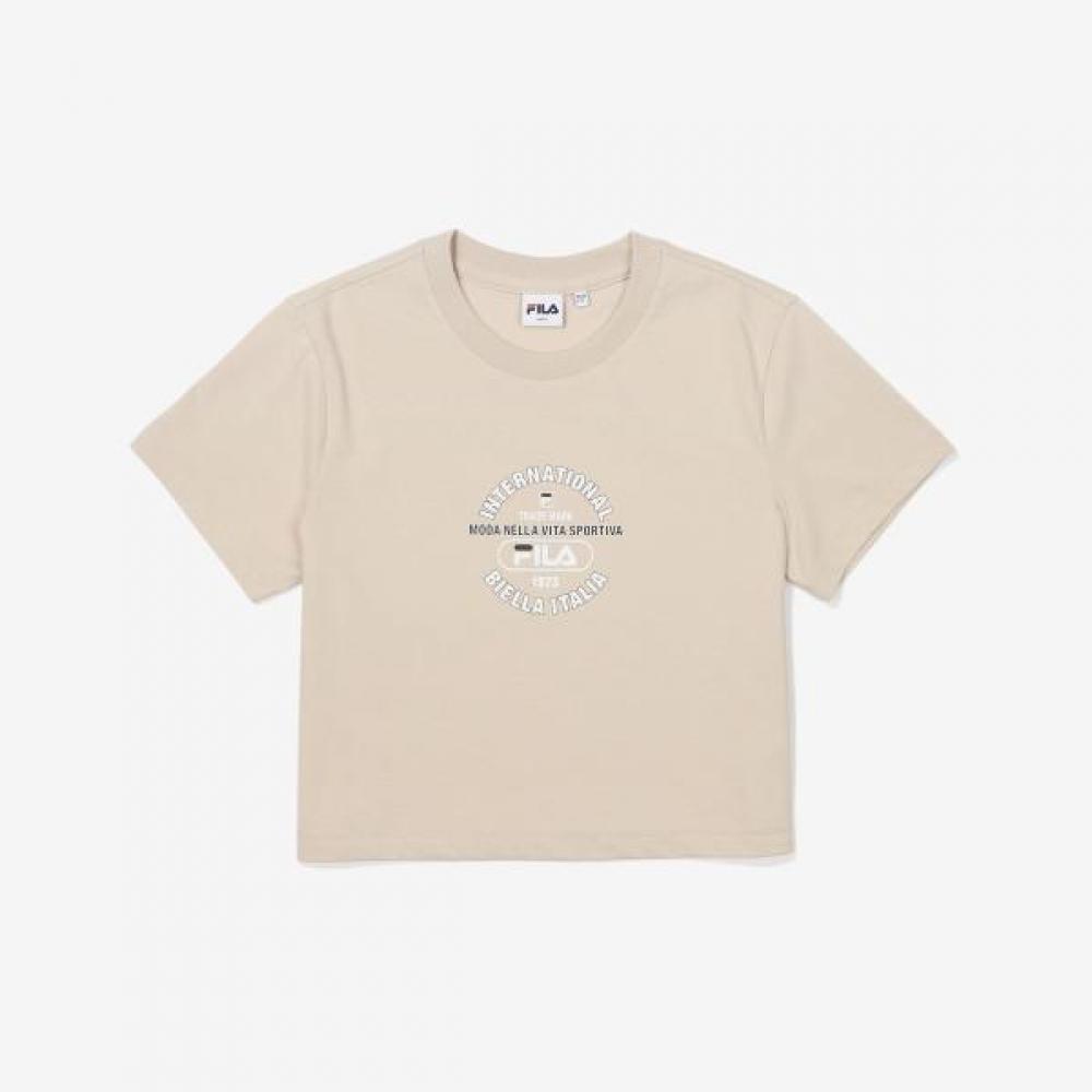 Укороченная футболка Fila Life beige/095