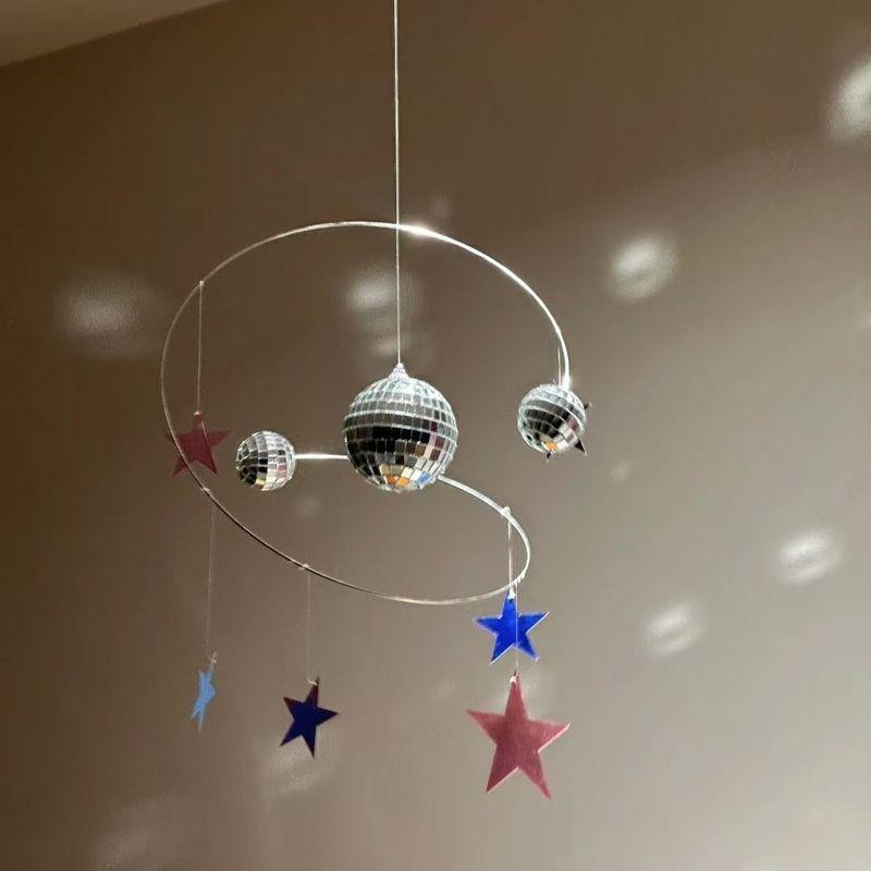 Star Night Sky Reflective Pendant Handmade DIY Material Pack Gift Sunshine Catcher Disco Planet Balance Pendant