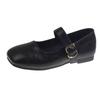 Spring and Autumn New Mary Jane Single Shoes Women's Head Pedal Shallow Mouth Flat Bottom Doudou Women's Shoes Tide