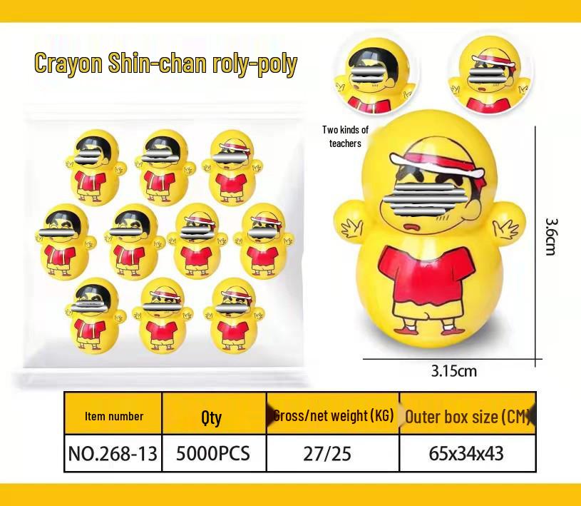 TikTok Stil Mini Stehaufmännchen Astronaut Tiger Blau Desktop Ornament Spielzeug Blind Box