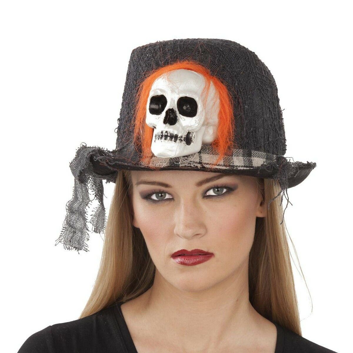 

Шляпа My Other Me Skull, черная, один размер, 59 см TU прозрачный