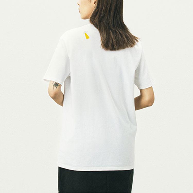 Vans X Nichinichi Collaboration Cartoon Skateboard Pattern T-Shirt Women Tops White VN0A5H4RWHT