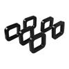 3Pcs/6Pcs Rubber Cushion Hitch Receiver Pad Reduce Rattle Eliminate Noise for 2In Mounts Provide Cushion