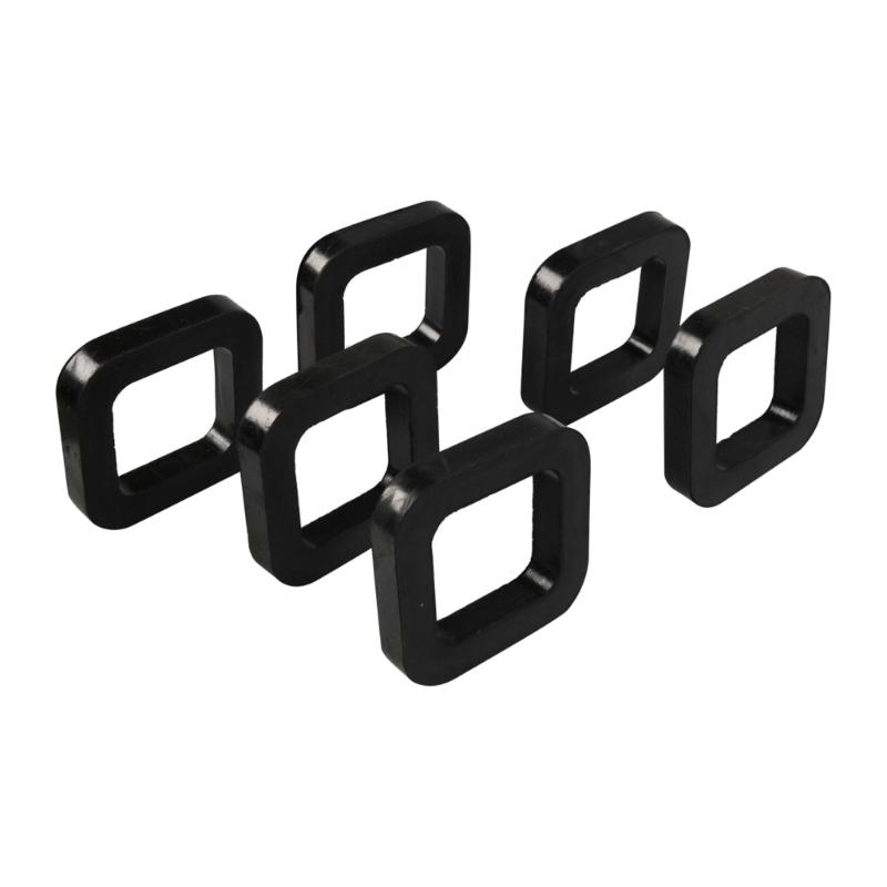 3Pcs/6Pcs Rubber Cushion Hitch Receiver Pad Reduce Rattle Eliminate Noise for 2In Mounts Provide Cushion