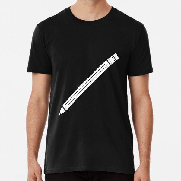 White Just a Pencil Back To School Supplies T-Shirt S-5XL Best T-Shirt