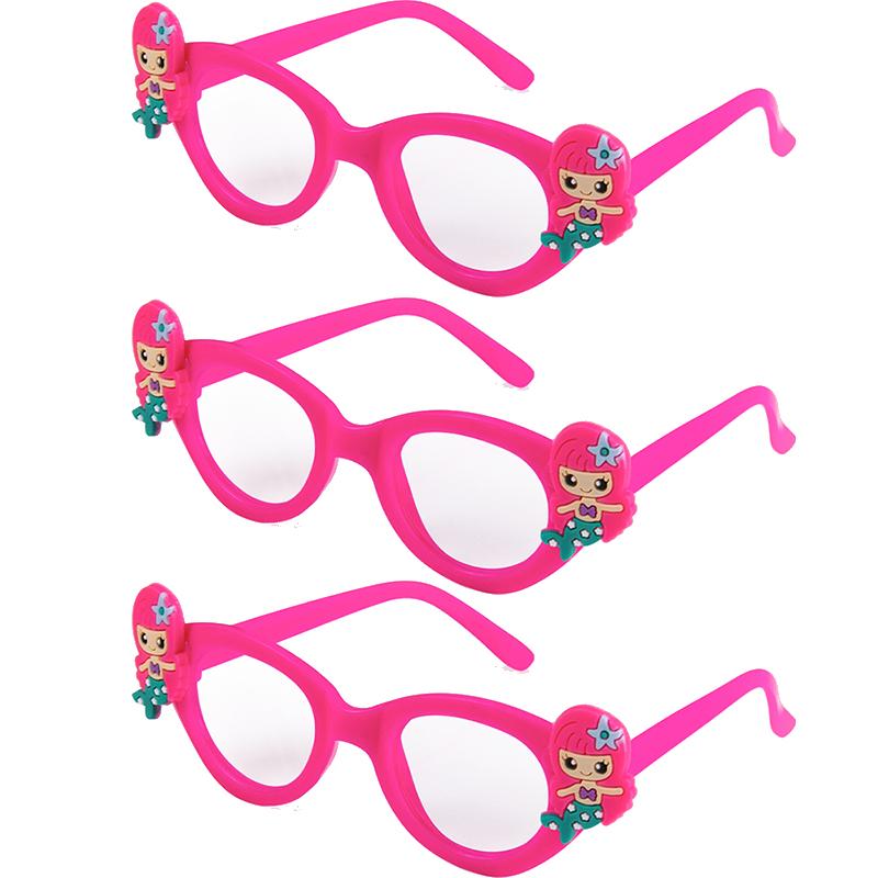 

3/6 шт. Пластиковые очки «Русалочка» для вечеринки в стиле «Русалочка», реквизит для фотосессии для детей и девочек, подарок на первый день рождения, принадлежности для вечеринки в честь рождения ребенка