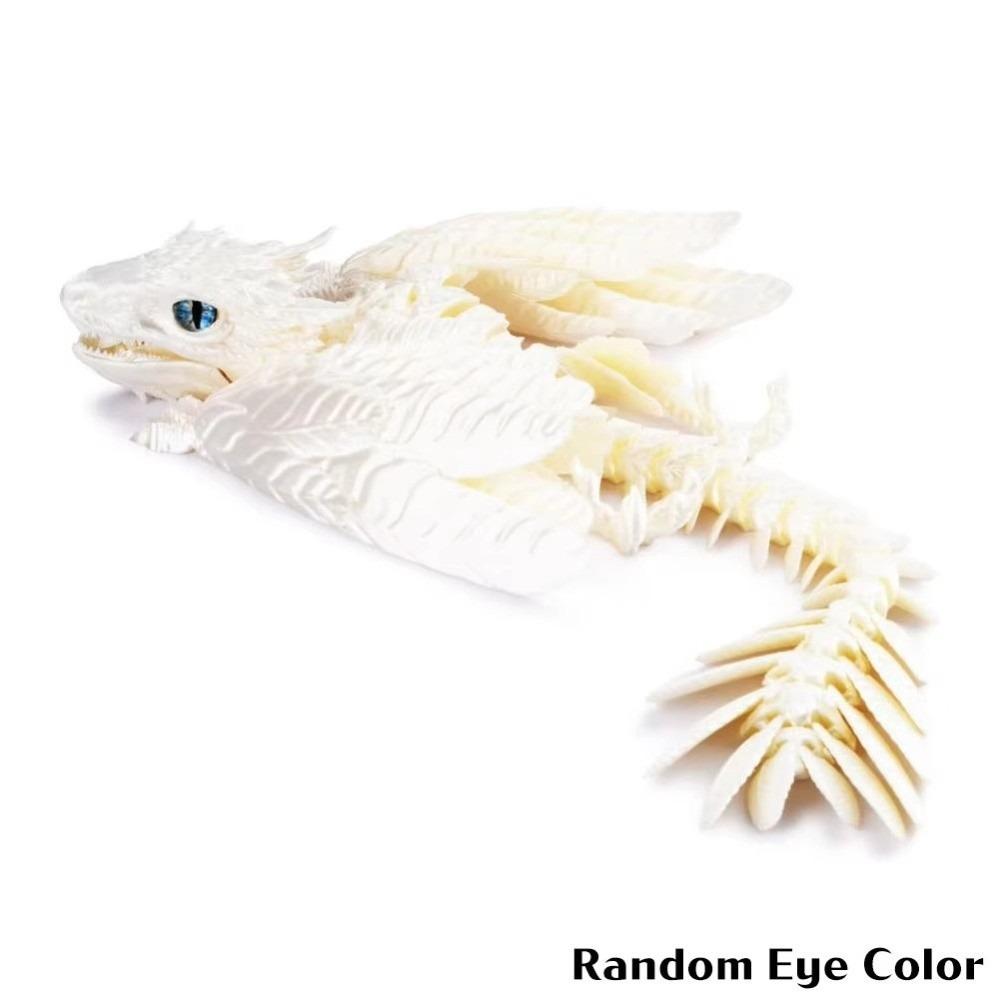 3D Printed 3D Printed Dragon Figurine Creative Design Bird Wings Flying Dragon Figurine Flying Shape Decorative Style