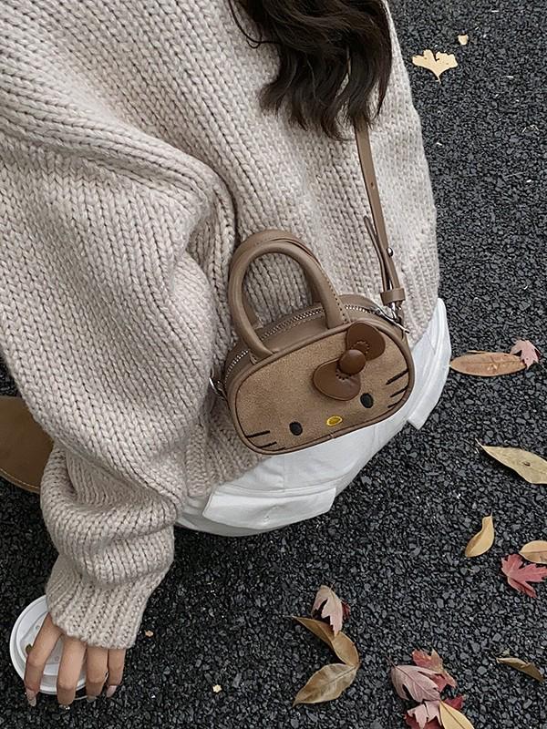 Cartoon Bowling Coin Purse: Cute Fashionable Crossbody Bag for Girls & Women