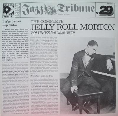 LP Record JELLY ROLL MORTON - The Complete Jelly Roll Morton Volu PM43690 RCA 1982 France Jazz Used