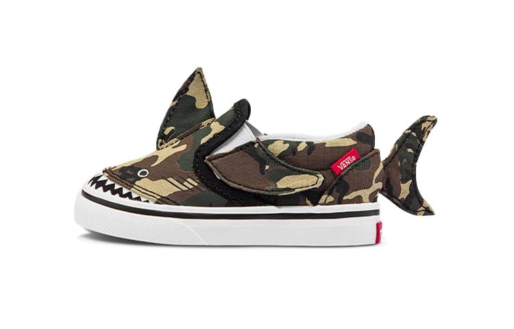Vans Slip-On   V Toddler  Camo Shark  VN0A7Q4ZASB 19