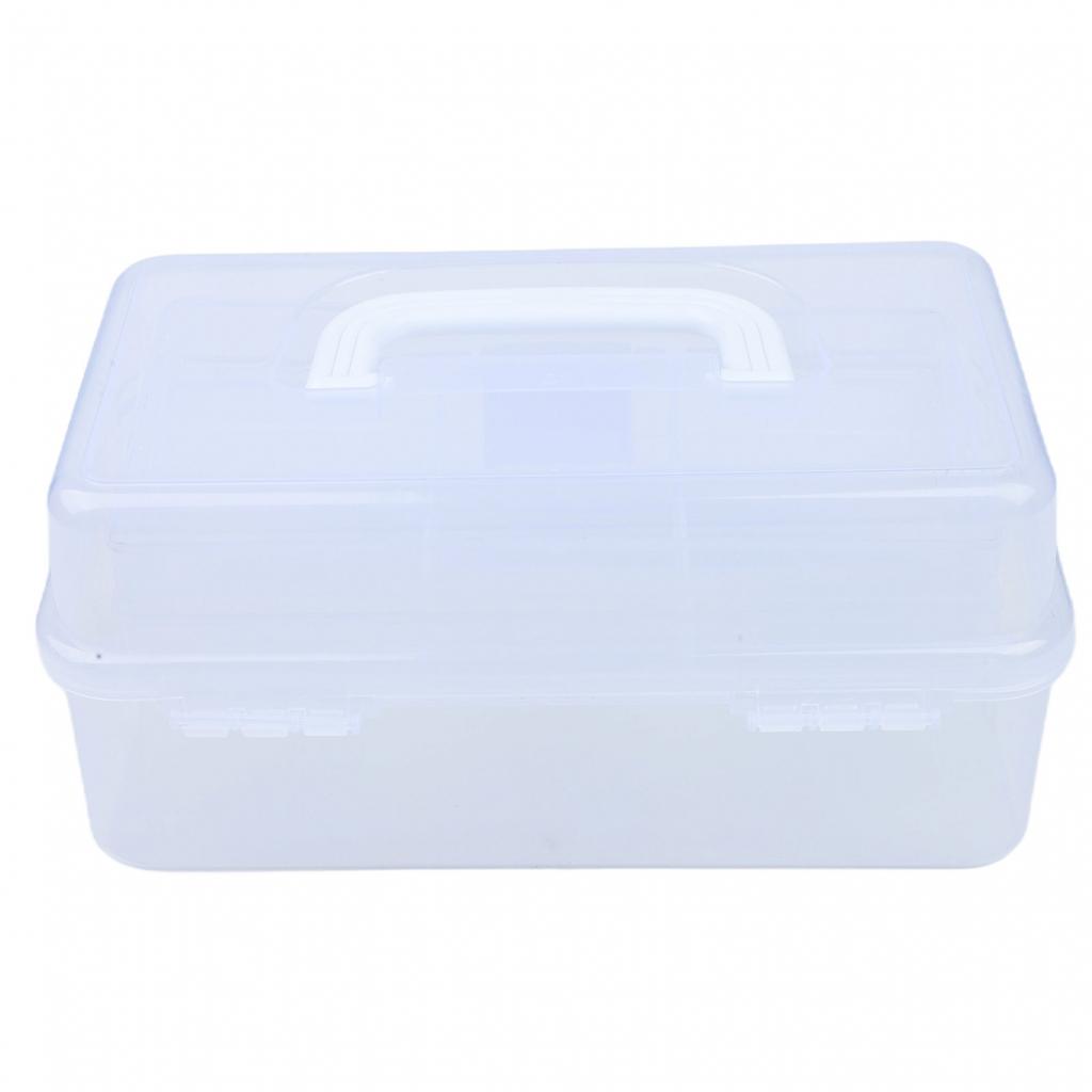 Compact 3 Layer Organizer Box Great for Fishing Tackle and Accessory Storage