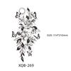 Waterproof Black & White Sketch Flower Half Sleeve Tattoo Stickers