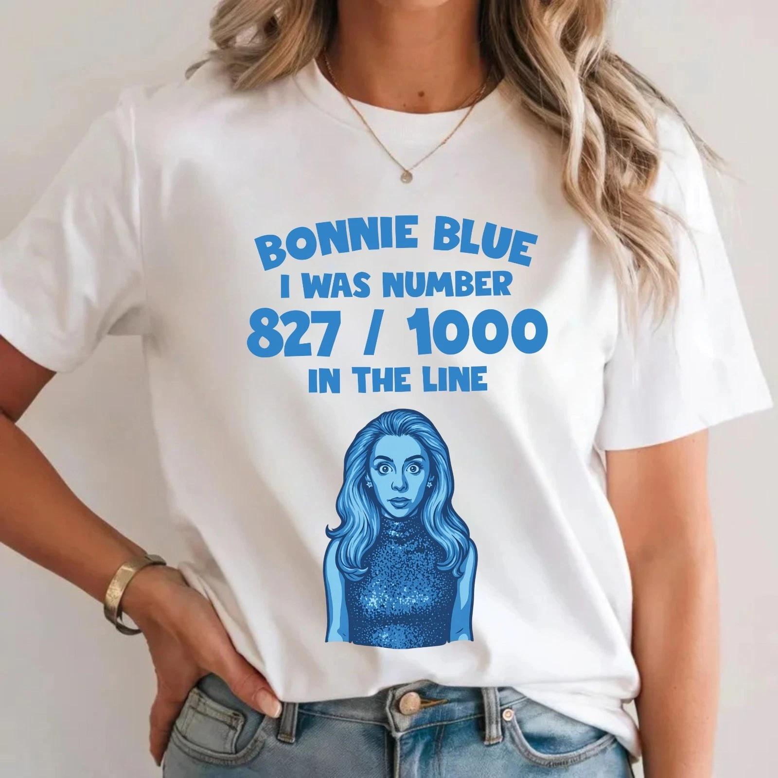 Bonnie Blue Meme Quote T-T-Shirt Funny Viral British Joke Humorous Gift Tee Top 2XL