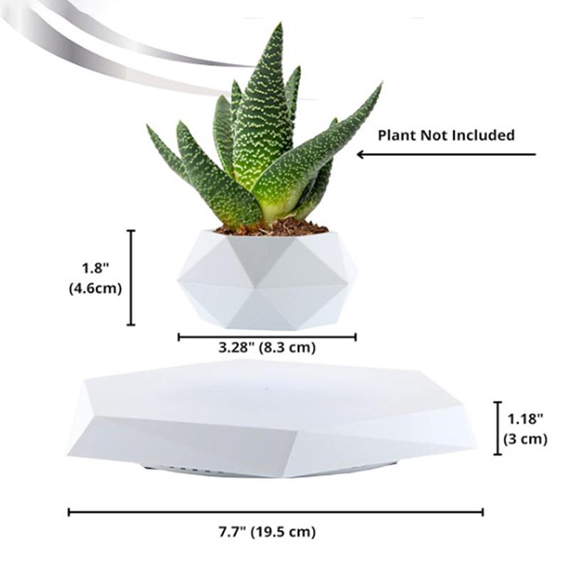 Levitating Air Bonsai Pot Rotation Flower Pot Planters Magnetic Suspension Floating Pot Potted Plant Home Without Plants