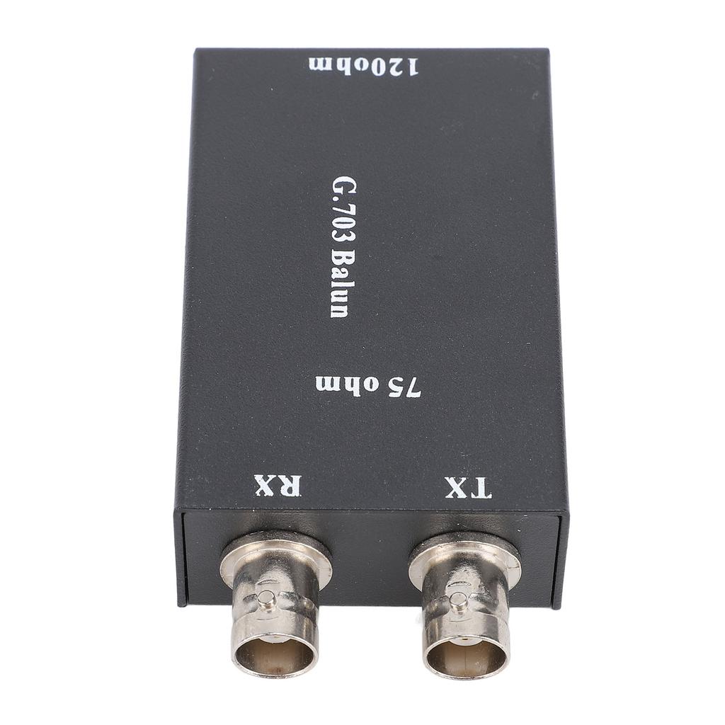BNC Ethernet to RJ45 Converter 75ohm to 12ohm Connector G703 Balanced to Unbalanced Converter for